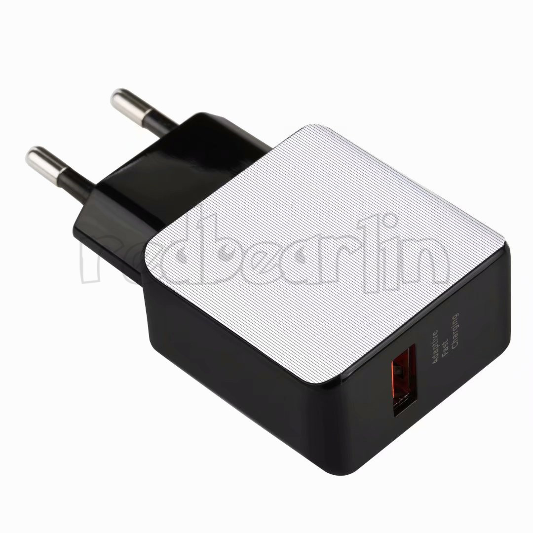 QC3.0 Fast Quick USB wall charger 18W power adapter 5V 3A 9v 2A for Iphone 12 13 14 15 samsung s7 s8 S10 S22 S23 lg android phone Retail package