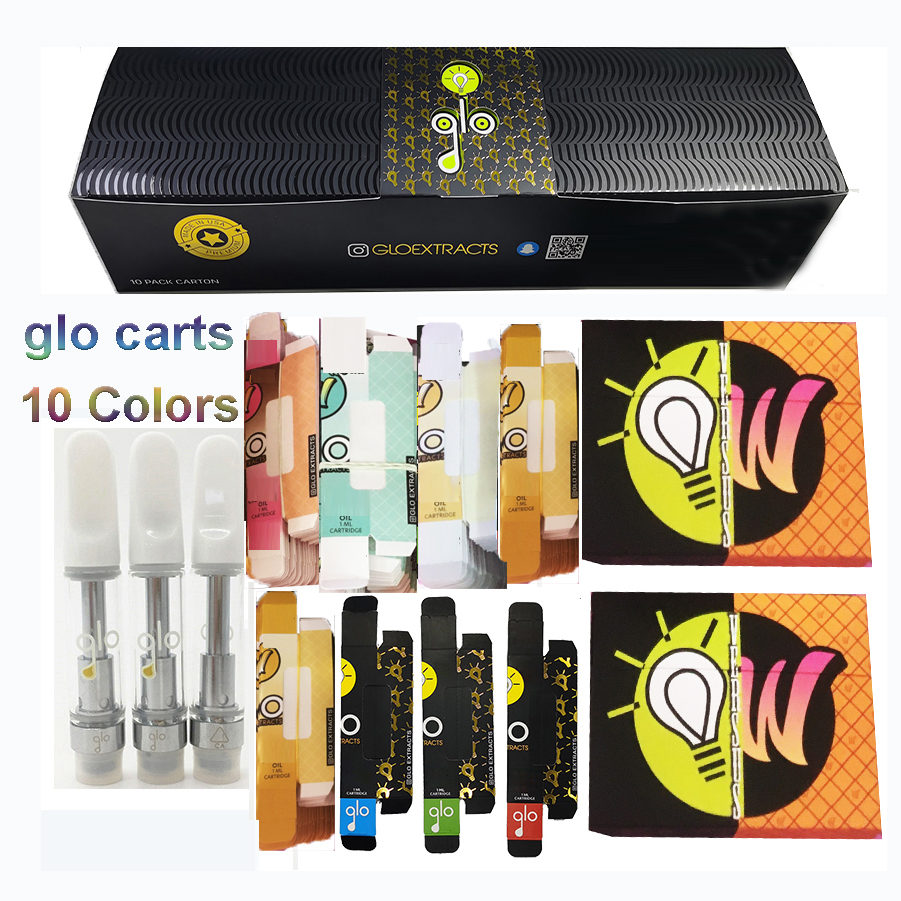 Glo Extracts Ceramic Carts 0.8ml 1ml Vape Pen Cartridges Packaging Empty Vaporizer 510 Thread Ceramic Coil 4*2mm Hole Atomizers Display Retail Boxes Stickers
Glo Extracts Ceramic Carts 0.8ml 1ml Vape Pen Cartridges Packaging Empty Vaporizer 510 Thread Ceramic Coil 4*2mm Hole Atomizers Display Retail Boxes Stickers