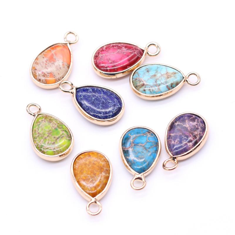 Charms Natural Gems Emperor Stone Drop-shaped Pendant Handmade Crafts DIY Necklace Bracelet Earrings Jewelry Accessories Gift Making, Bronze;silver
Charms Natural Gems Emperor Stone Drop-shaped Pendant Handmade Crafts DIY Necklace Bracelet Earrings Jewelry Accessories Gift Making, Bronze;silver