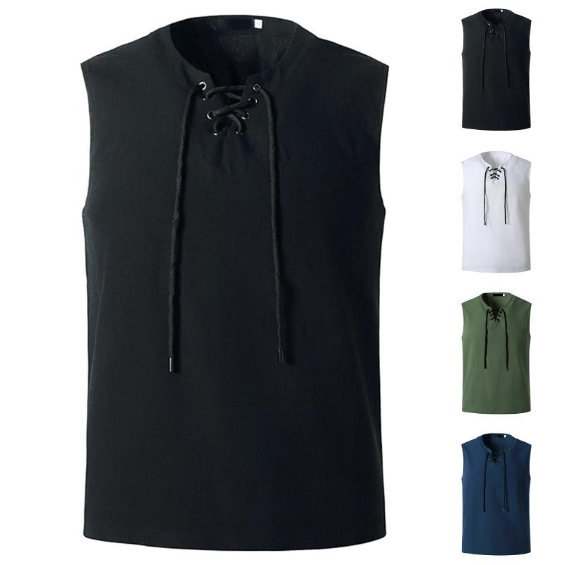 Men' Tank Tops Summer Vests Casual Fitness Strapless Sleeveless Loose Basic Vest Top Streetwear Solid Color Lace Up V-neck Tan 2021, White;black
Men' Tank Tops Summer Vests Casual Fitness Strapless Sleeveless Loose Basic Vest Top Streetwear Solid Color Lace Up V-neck Tan 2021, White;black