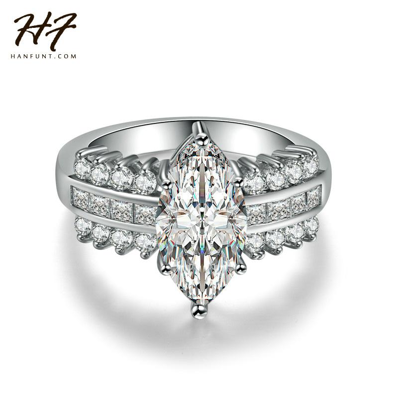 Cluster Rings Sliver Color Luxry Wedding Ring Engagement CZ Crystal Jewelry For Women With Austrian R545, Golden;silver
Cluster Rings Sliver Color Luxry Wedding Ring Engagement CZ Crystal Jewelry For Women With Austrian R545, Golden;silver
