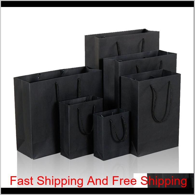 Wrap Event Festive Supplies Home & Garden Drop Delivery 2021 10 Size Black Paper Bag With Handle Wedding Birthday Party Gift Christmas Year S
Wrap Event Festive Supplies Home & Garden Drop Delivery 2021 10 Size Black Paper Bag With Handle Wedding Birthday Party Gift Christmas Year S
