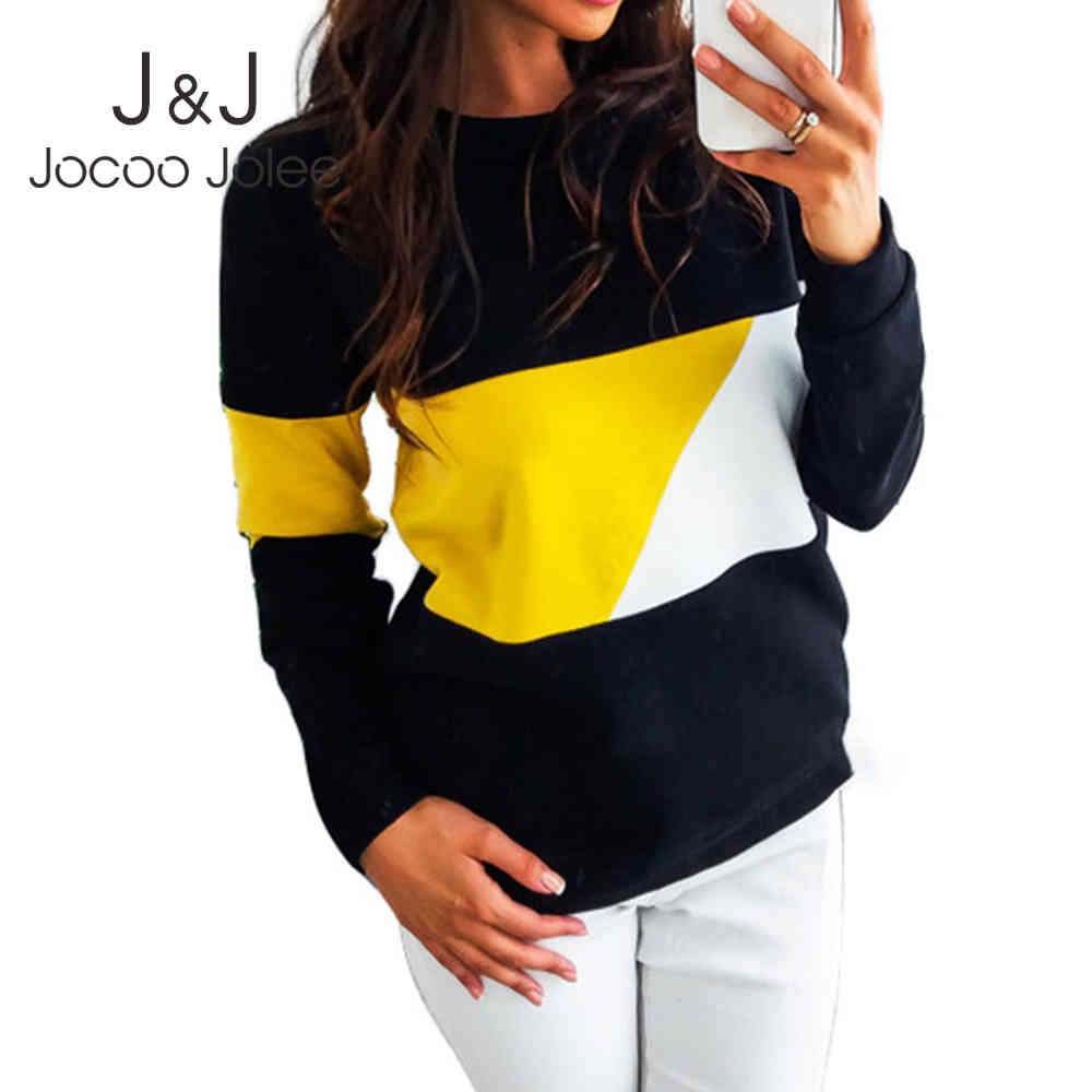Jocoo Jolee Women Casual Color Block Hoodies Autumn Long Sleeve Patchwork Girls Sweatshirts Streetwear Loose Pullover Plus Size 210518, Red
Jocoo Jolee Women Casual Color Block Hoodies Autumn Long Sleeve Patchwork Girls Sweatshirts Streetwear Loose Pullover Plus Size 210518, Red