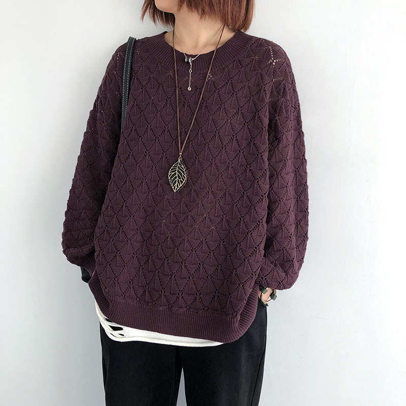 Johnature Women Pullover 6 Color Sweaters Casual Solid Color Autumn Loose Fake Two-Piece Female Hollow Out Sweaters 210521, Gray
Johnature Women Pullover 6 Color Sweaters Casual Solid Color Autumn Loose Fake Two-Piece Female Hollow Out Sweaters 210521, Gray