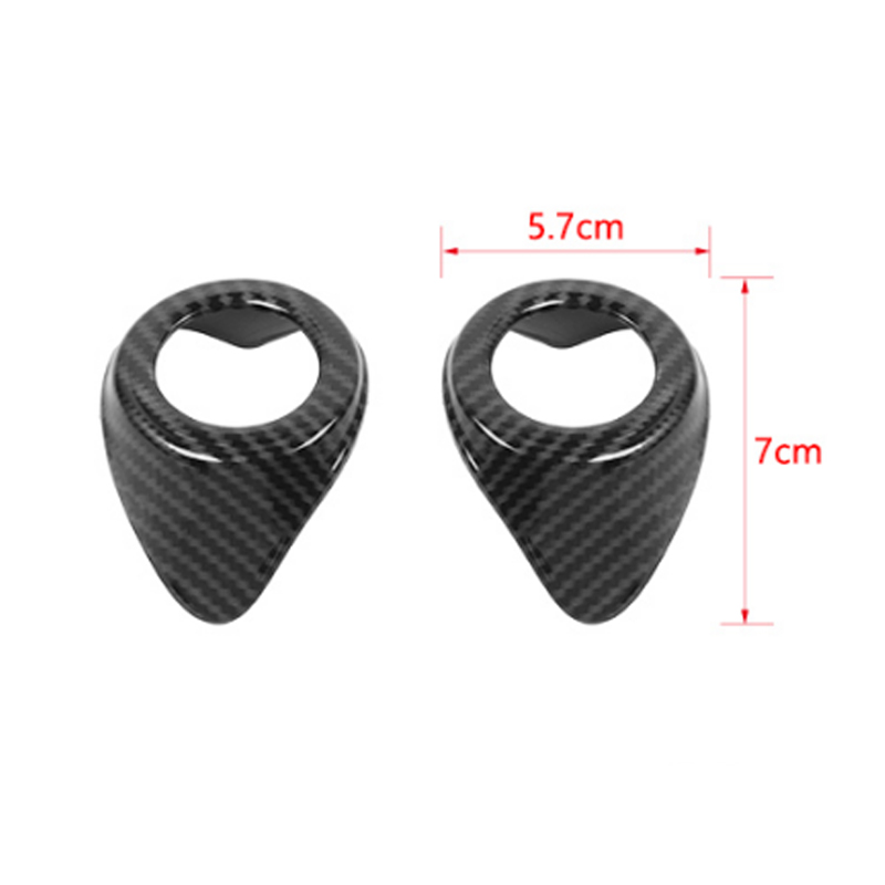 Car A-pillar Horn Decoration Cover For Ford F150 Raptor 09-14 Carbon Fiber 2PCS