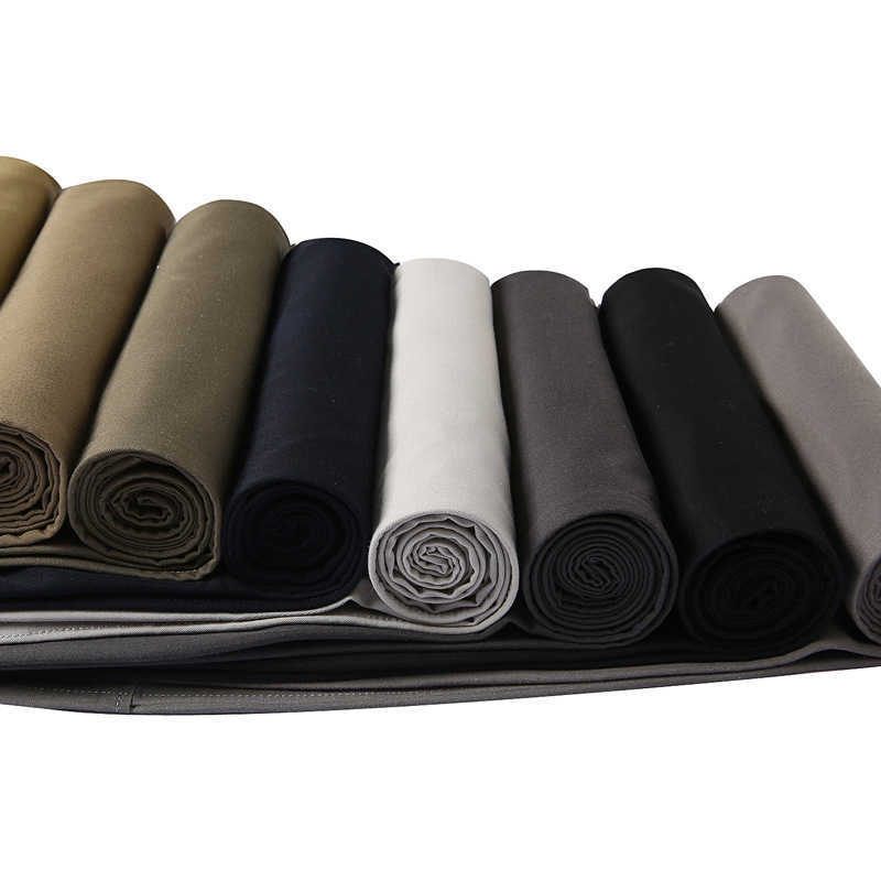 Trousers for Men Clothes Work Chinos Pants Loose Men Pants Suit Classic Wide Leg Pants Business Comfortable Cotton Plus Size 210603