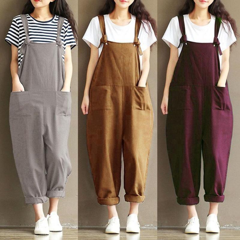 Women' Jumpsuits & Rompers Plus Size 5xl Solid Color Women Loose Knot Tie Cotton Linen Jumpsuit Harem Overalls Body Femme Clothes Vintage, Dark blue
Women' Jumpsuits & Rompers Plus Size 5xl Solid Color Women Loose Knot Tie Cotton Linen Jumpsuit Harem Overalls Body Femme Clothes Vintage, Dark blue