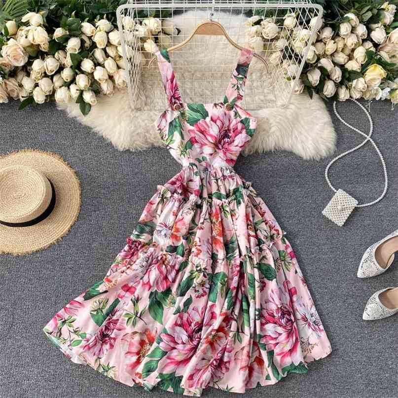 Summer Dress Women Chic Strap Midi Holiday Party Vintage Sleeveless Printing Slim Boho Beach Female 210603, Pink
Summer Dress Women Chic Strap Midi Holiday Party Vintage Sleeveless Printing Slim Boho Beach Female 210603, Pink