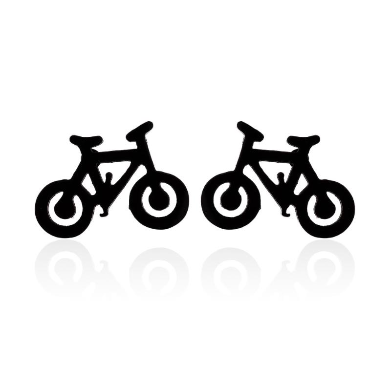 Stud Est Cute Tiny Bike Bicycle Earrings Black Color Fitness Sport Stainless Steel, Golden;silver
Stud Est Cute Tiny Bike Bicycle Earrings Black Color Fitness Sport Stainless Steel, Golden;silver