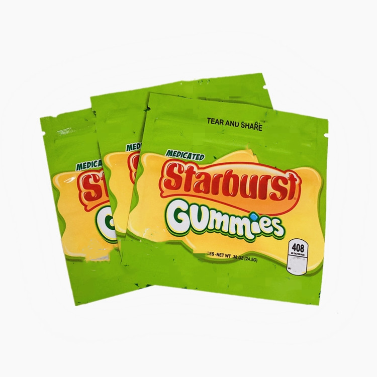 Pouch Starburst Gummies Edibles Bag Zipper Smell Proof Mylar Bags Small Resealable Packing Little Pack Package Packaging
Pouch Starburst Gummies Edibles Bag Zipper Smell Proof Mylar Bags Small Resealable Packing Little Pack Package Packaging