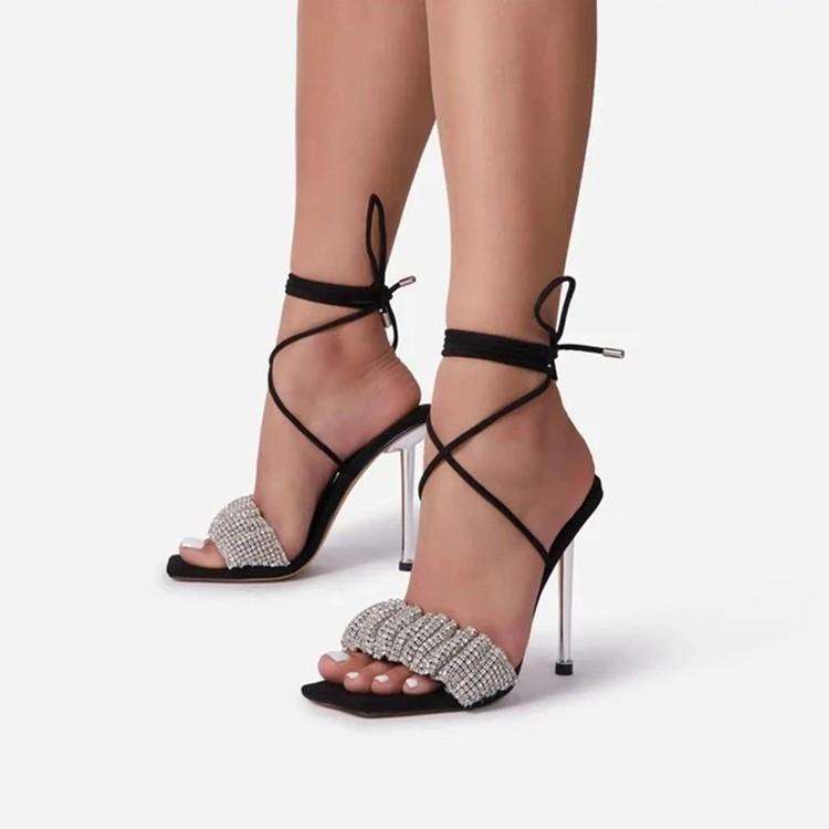 Dress Shoes Rhinestone Open Toe One Line Buckle Thin Heel Sandals Women 2021 Summer Fairy High Heels, Black
Dress Shoes Rhinestone Open Toe One Line Buckle Thin Heel Sandals Women 2021 Summer Fairy High Heels, Black