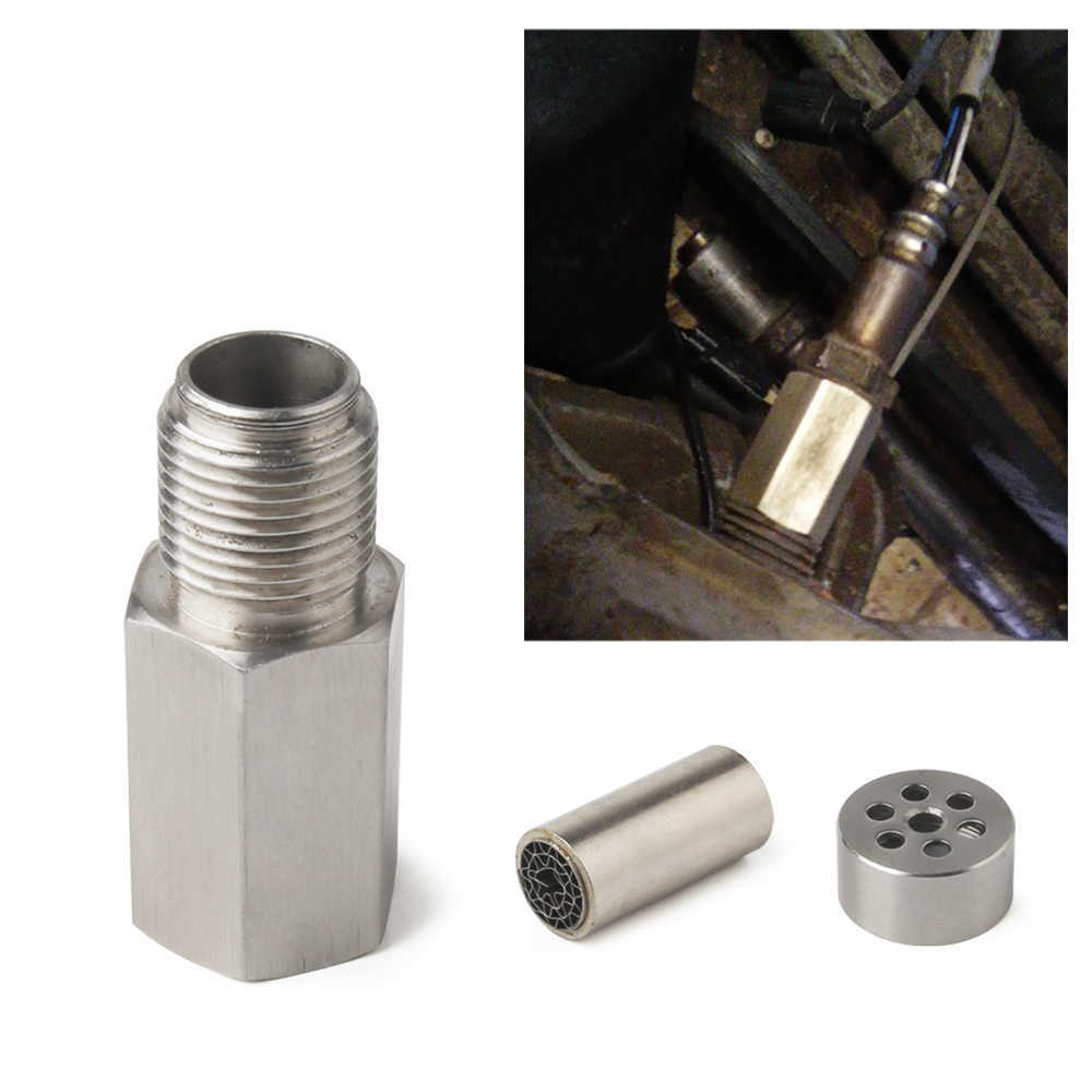 Oxygen O2 Sensor M18X1.5 Extender Spacer Adapter Bung Catalytic Converter CEL Eliminator Check Engine Light Car Accessories Car