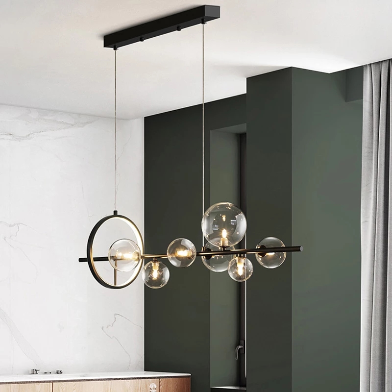 Modern Glass Chandelier lighting Pendant Lamps Chandeliers G9 Sockets Light Fixture Home Lights Living Room Kitchen Indoor Lustre
