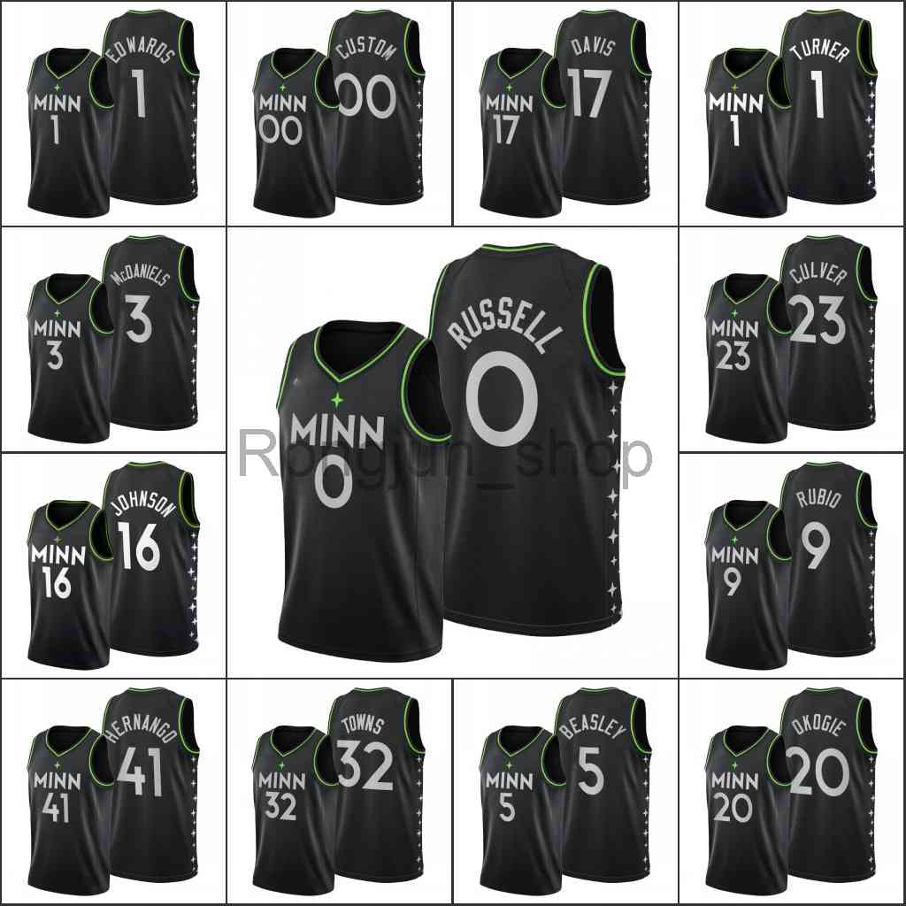 2021-22 75th Anniversary Printed Mens Basketball Minnesota Karl-Anthony Towns D'Angelo Russell Malik Beasley Anthony Edwards Timberwolve Custom Black Jersey
2021-22 75th Anniversary Printed Mens Basketball Minnesota Karl-Anthony Towns D'Angelo Russell Malik Beasley Anthony Edwards Timberwolve Custom Black Jersey