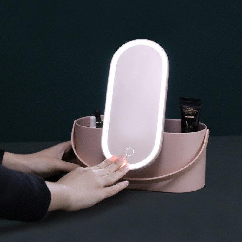 Makeup Organizer Box with ED ight Mirror Portabe Trave Makeup Cosmetics Organizer Touch ight Storage Makeup Case H&JOY
Makeup Organizer Box with ED ight Mirror Portabe Trave Makeup Cosmetics Organizer Touch ight Storage Makeup Case H&JOY