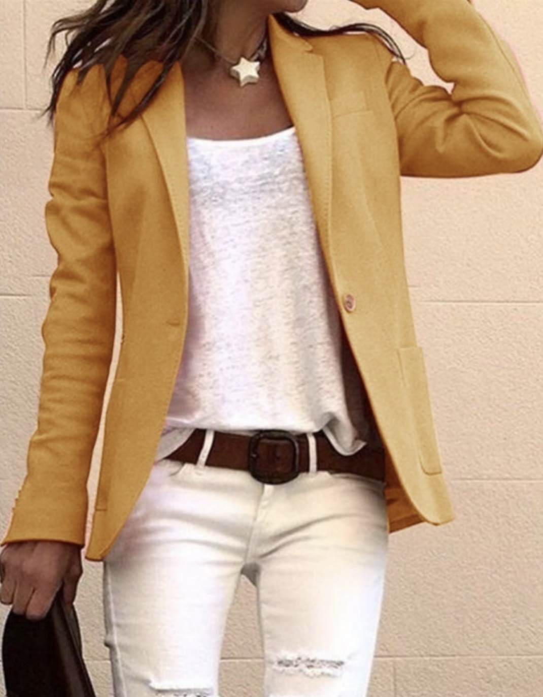 Womens Blazer Autumn Hot-Sales Women Elegant Business Coat Slim Suit Fashion Solid Color Long Sleeve Jackets