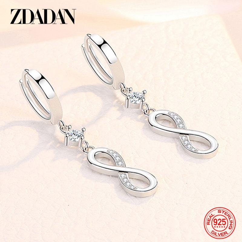 Dangle & Chandelier ZDADAN 925 Sterling Silver Curve Eight Long Earrings For Women Fashion Party Jewelry Gift
Dangle & Chandelier ZDADAN 925 Sterling Silver Curve Eight Long Earrings For Women Fashion Party Jewelry Gift
