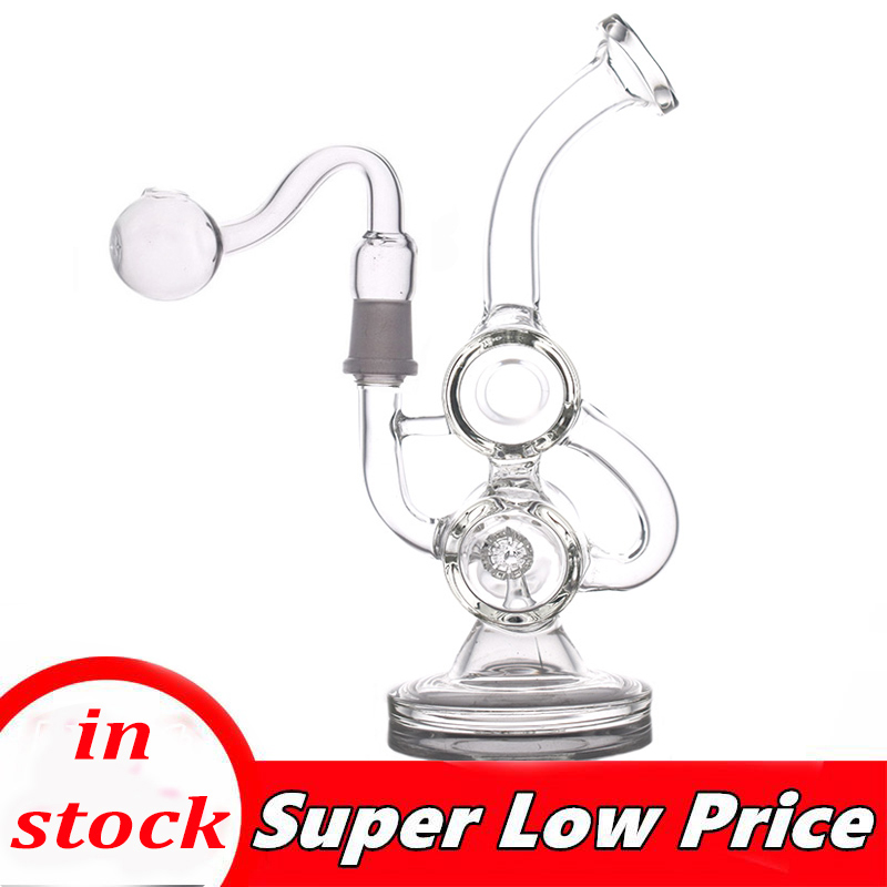 New design Recycler Glass Bong Double Barrel Percolator Glass Oil Rig with 14mm male glass oil burner pipe large in stock cheapest
New design Recycler Glass Bong Double Barrel Percolator Glass Oil Rig with 14mm male glass oil burner pipe large in stock cheapest