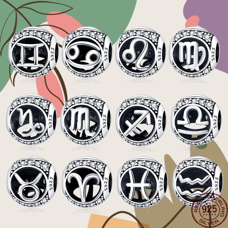 Other 100% 925 Sterling Silver Round Twelve Constellation Series Beads Charms Fit Original Bracelets Bangle For Women Jewelry
Other 100% 925 Sterling Silver Round Twelve Constellation Series Beads Charms Fit Original Bracelets Bangle For Women Jewelry