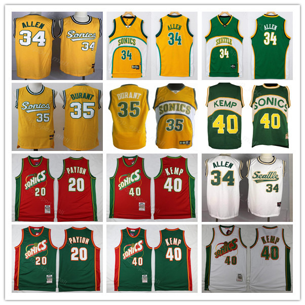 Men Seattle Supersonics Detlef Schrempf 20 Payton 34 Allen 40 Kemp 35 Durant Basketball Hardwoods Classics Jerseys Green Red, Black;red
Men Seattle Supersonics Detlef Schrempf 20 Payton 34 Allen 40 Kemp 35 Durant Basketball Hardwoods Classics Jerseys Green Red, Black;red
