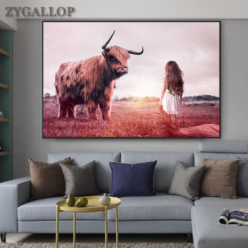 Girl and Cow Print Canvas Painting Wild Animals Wall Art Pictures For Living Room Cuadros Scandinavian Decor Posters and Prints
Girl and Cow Print Canvas Painting Wild Animals Wall Art Pictures For Living Room Cuadros Scandinavian Decor Posters and Prints