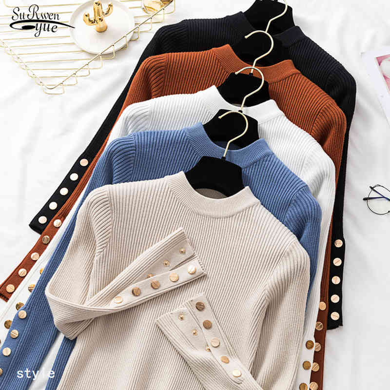 Autumn Winter Simple All Match Solid Color Slim Sweater Women Round Neck Chic Long Sleeve Vintage Pull Femme 12310 210521, White
Autumn Winter Simple All Match Solid Color Slim Sweater Women Round Neck Chic Long Sleeve Vintage Pull Femme 12310 210521, White