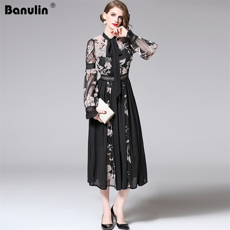 Runway Autumn Dress Women Bow Tie Feather Lantern Long Sleeve Hollow Out Embroidery Chiffon Patchwork 210603, Design and color
Runway Autumn Dress Women Bow Tie Feather Lantern Long Sleeve Hollow Out Embroidery Chiffon Patchwork 210603, Design and color