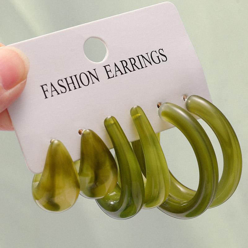 Dangle & Chandelier Fashion Acrylic Green Hoop Earrings Sets For Women Girls Resin Gold Round Brincos 2021 Trend Accessories Jewelry
Dangle & Chandelier Fashion Acrylic Green Hoop Earrings Sets For Women Girls Resin Gold Round Brincos 2021 Trend Accessories Jewelry