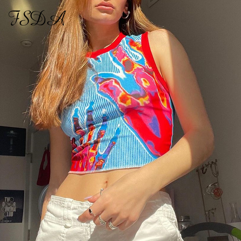 2021 summer y2k print crop women green sleeveless casual fashion 90s off shoulder red tank high quality, White
2021 summer y2k print crop women green sleeveless casual fashion 90s off shoulder red tank high quality, White