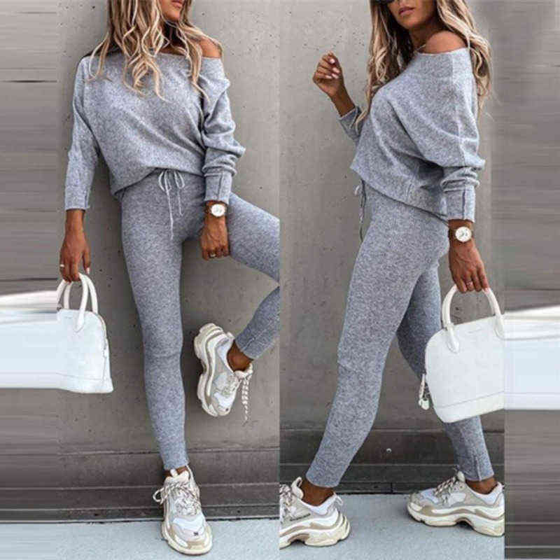 YICIYA tracksuit women womens tracksuit set jogger summer pants for women plus size sets two piece set women's pants suit 211118