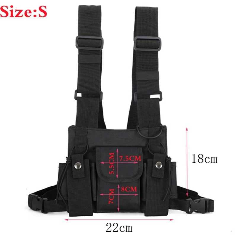 Streetwear Men Bag Tactical Vest Hip Hop Style Crossbody Chest Bags Packs for Women Fashion Punck Chest Rig Vest Waist Bag 210708