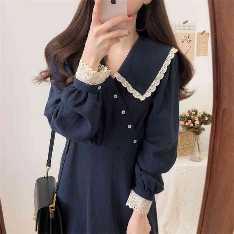 Spring and autumn French minority Yamamoto cold wind long super fairy dress female over knee student skirt, Apricot
Spring and autumn French minority Yamamoto cold wind long super fairy dress female over knee student skirt, Apricot