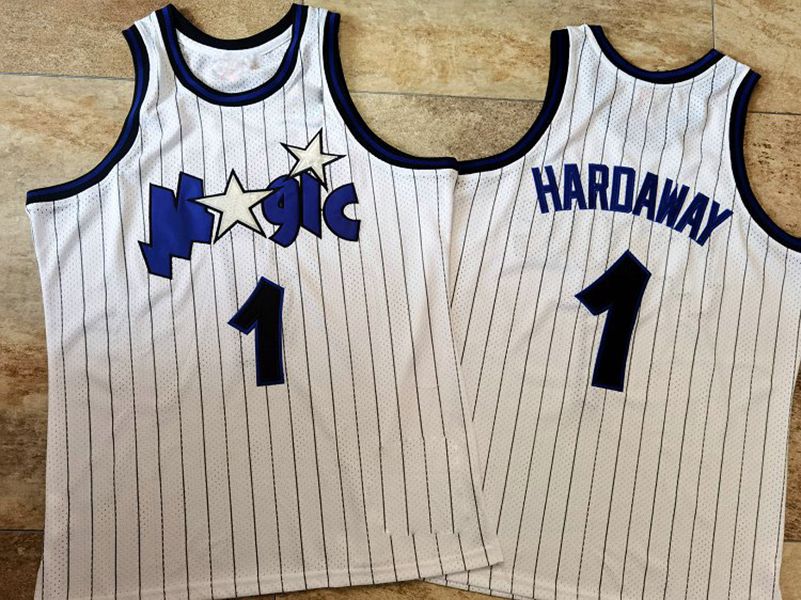 2021 low-priced Men Retro Classic Basketball Jersey Penny 1 Hardaway White Clothes Black Striped Dense embroidered jerseys Vintage Breathabl, Black;red
2021 low-priced Men Retro Classic Basketball Jersey Penny 1 Hardaway White Clothes Black Striped Dense embroidered jerseys Vintage Breathabl, Black;red