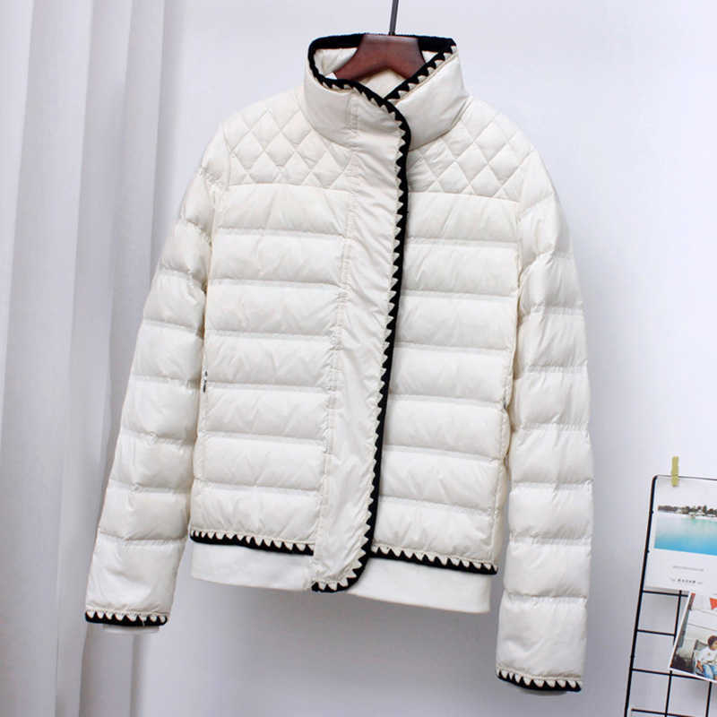 SEDUTMO Winter Fashion Duck Down Coat Women Slim Short Jackets Spring Ultra Light Casual Pocket Basic Parkas ED1493 210930