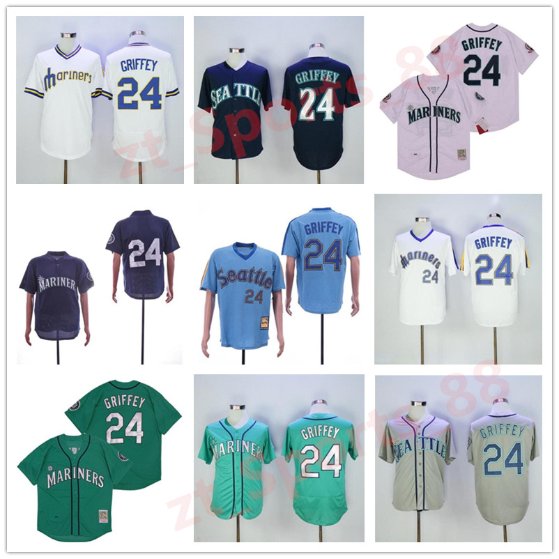 Seattle Men Women kids Retire 24 Ken Griffey Jr Baseball Jersey 1984 1995 Vintage Pullover All Stitched Flexbase Cool Base Cooperstown Mariners jerseys, As shown in illustration
Seattle Men Women kids Retire 24 Ken Griffey Jr Baseball Jersey 1984 1995 Vintage Pullover All Stitched Flexbase Cool Base Cooperstown Mariners jerseys, As shown in illustration