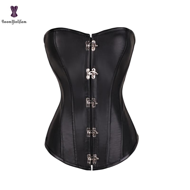 Bustiers & Corsets Faux Leather Corset Women Outfit Steampunk Plus Size 6XL Solid Black Gothic Bustier Synthetic Spiral Steel Boned Gorset
Bustiers & Corsets Faux Leather Corset Women Outfit Steampunk Plus Size 6XL Solid Black Gothic Bustier Synthetic Spiral Steel Boned Gorset