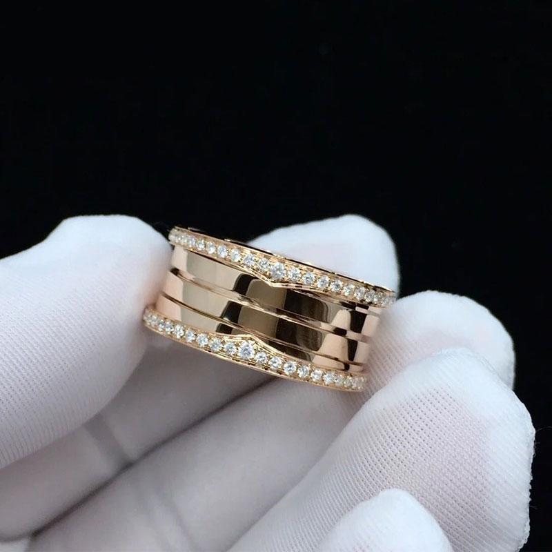 Cluster Rings Original Design Zircon Spring Ring, Roman Numeral Label, Fashion Jewelry, Party Gift, Free Delivery