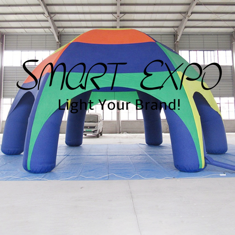 Spider Tent Inflatable Canopy Dia4xH3.5m with Custom Printing Base Blower