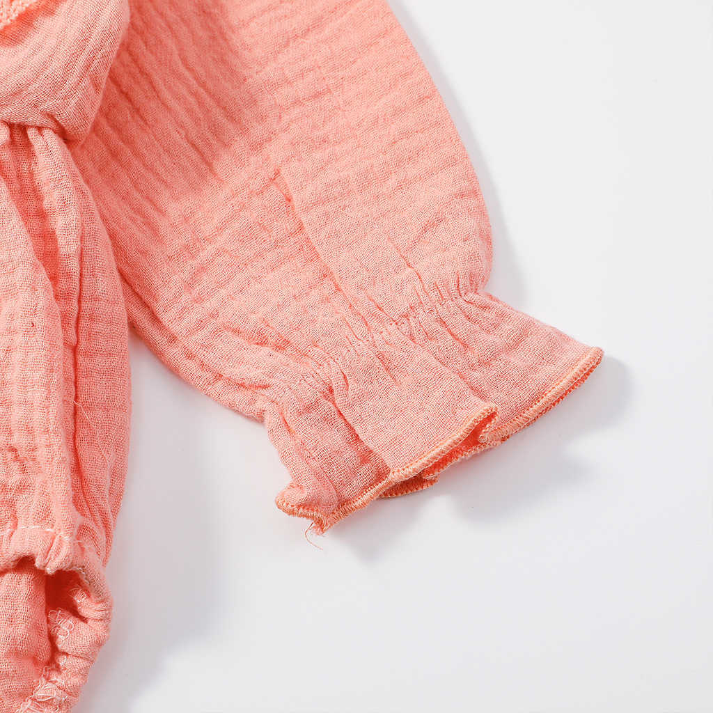 Baby Girl Sweet Ruffled Bowknot Bodysuits 210528