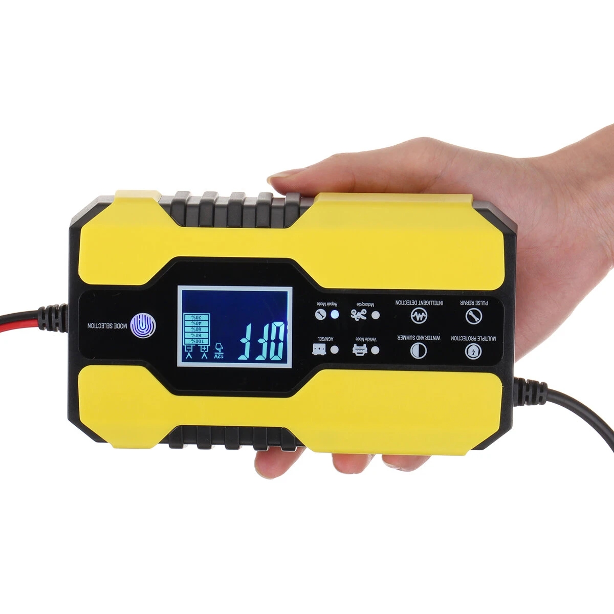 12V 24V 150AH Smart LCD Automatic Car Battery Charger Motorcycle Pulse Repair - AU Plug