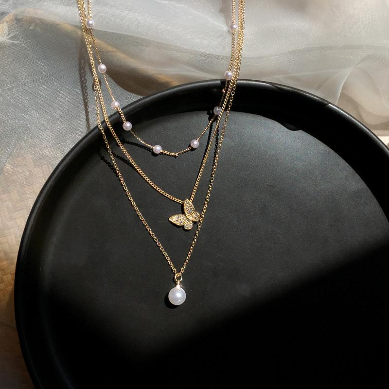 Pendant Necklaces Trendy Multilayered Butterfly Pearl Chain Necklace For Women Fashion Gold Choker 2021 Trend Jewelry Gift
Pendant Necklaces Trendy Multilayered Butterfly Pearl Chain Necklace For Women Fashion Gold Choker 2021 Trend Jewelry Gift