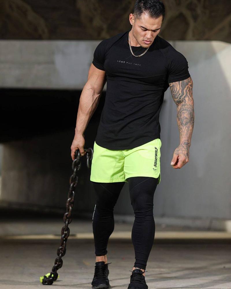 Running Shorts Men Fitness Bodybuilding Sports Jogging Pants Gym Training Workout Sportswear Quick Dry Summer