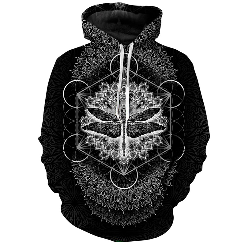 Dragonfly pattern Fierce 3D printing hoodie visual impact party top punk goth round neck high quality sweater hoodie, Black
Dragonfly pattern Fierce 3D printing hoodie visual impact party top punk goth round neck high quality sweater hoodie, Black