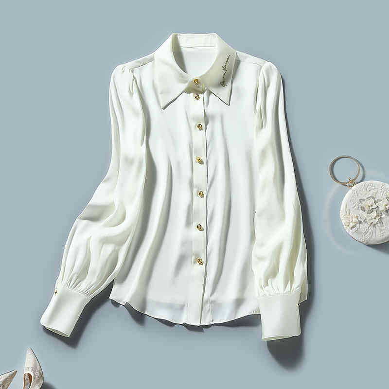 Women' Blouses & Shirts Shenzhen Nanyou high end women' wear spring Satin mulberry silk shirt Lapel blouse CB93, White
Women' Blouses & Shirts Shenzhen Nanyou high end women' wear spring Satin mulberry silk shirt Lapel blouse CB93, White