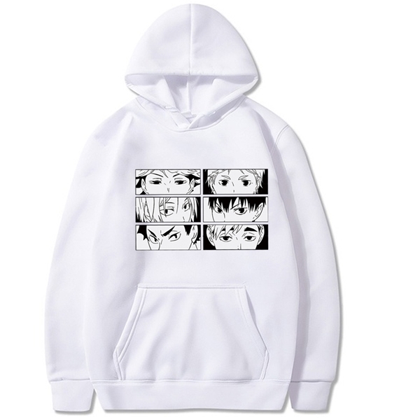 Men Women hoodie Kawaii Haikyuu sweatshirt long sleeve Anime Manga pullover tops Y0809