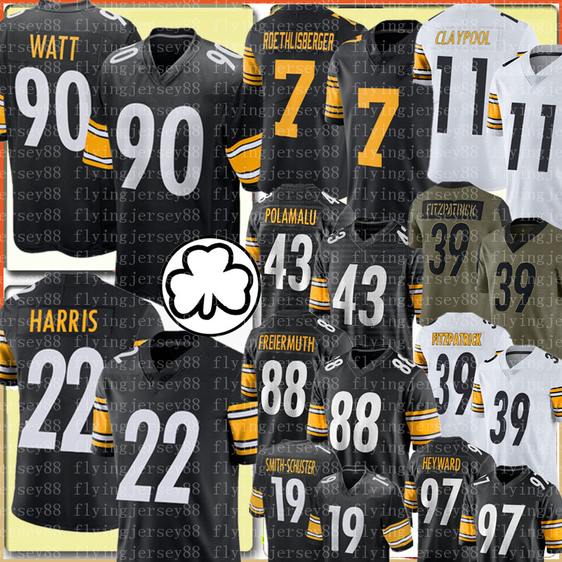 22 Najee Harris 90 T.J. Watt Jersey Pittsburghs Pat Freiermuth 7 Ben Roethlisberger Troy Polamalu Jerseys Cameron Heyward Jack Lambert Chase Claypool Jerome Bettis, Men +patch /s-xxxl
22 Najee Harris 90 T.J. Watt Jersey Pittsburghs Pat Freiermuth 7 Ben Roethlisberger Troy Polamalu Jerseys Cameron Heyward Jack Lambert Chase Claypool Jerome Bettis, Men +patch /s-xxxl
