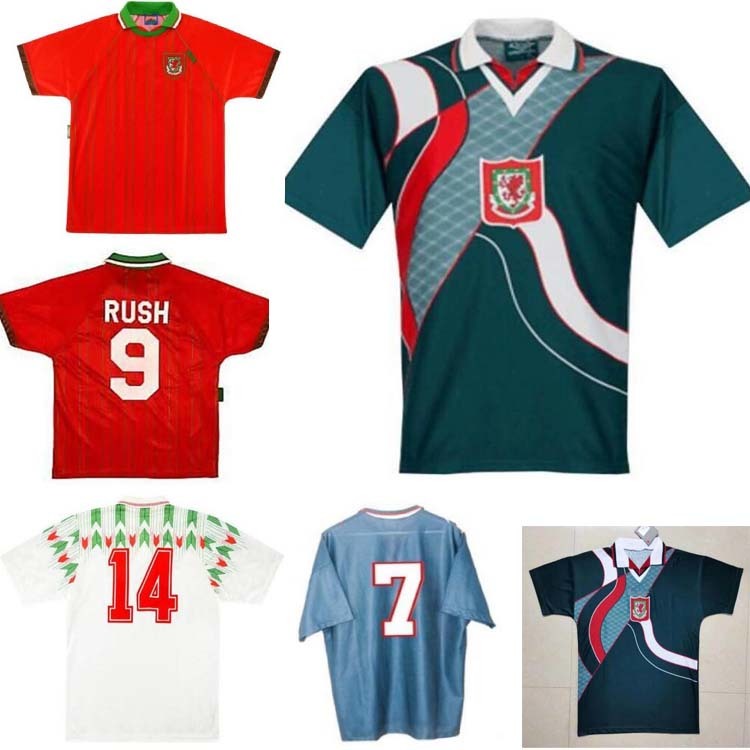 1990 1992 Wales retro melville soccer jersey 1995 1996 RUSH Giggs Hughes Saunders Boden Speed vintage classic HOME AWAY football MAN shirtS от DHgate WW