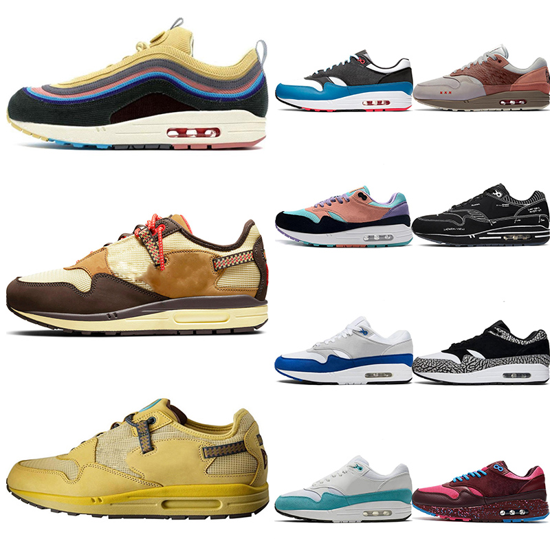 Travis Scott Maxs 1 Athletic Shoes Mens Womens Baroque Brown Wheat Bacon Bred UNC University Blue Sean Wotherspoon aIR Sports Sneakers Trainers Outdoor 2021, Kiss of death cha
Travis Scott Maxs 1 Athletic Shoes Mens Womens Baroque Brown Wheat Bacon Bred UNC University Blue Sean Wotherspoon aIR Sports Sneakers Trainers Outdoor 2021, Kiss of death cha