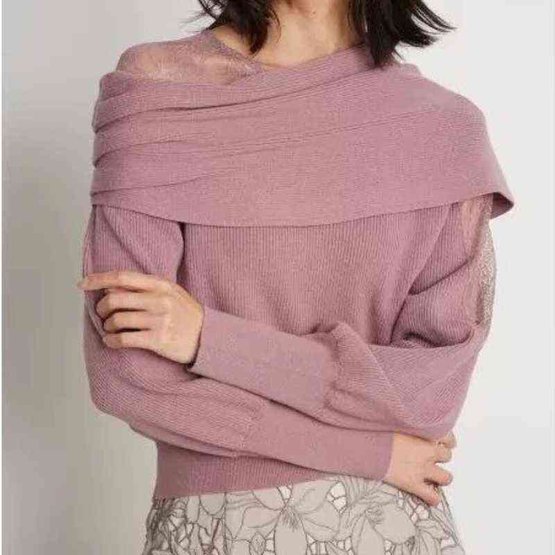 Feminino Sexy Lace Patchwork Sweater Chic Asymmetrical Off Shoulder Design Pullover Tops 2021 Autumn Winter Woman Sweaters Y1110, Blue
Feminino Sexy Lace Patchwork Sweater Chic Asymmetrical Off Shoulder Design Pullover Tops 2021 Autumn Winter Woman Sweaters Y1110, Blue