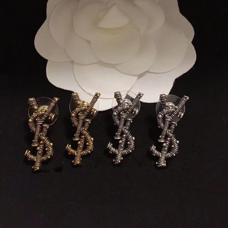 2color 18K Gold Plated Brand Designer Letters Stud Dangle Earrings Copper Metal Classic Retro Geometry Women Crystal Pearl Wedding Party Gif, Silver
2color 18K Gold Plated Brand Designer Letters Stud Dangle Earrings Copper Metal Classic Retro Geometry Women Crystal Pearl Wedding Party Gif, Silver